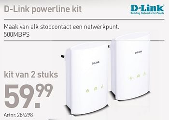 Promoties D-link powerline kit - D-Link - Geldig van 01/05/2013 tot 15/06/2013 bij PC Center