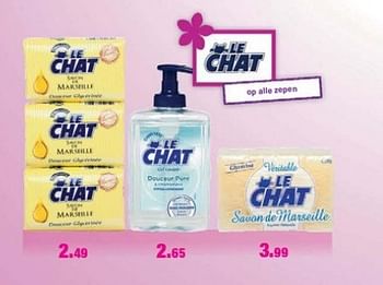 Di Promotie Savon De Marseille Le Chat Lichaamsverzorging Geldig Tot 28 05 13 Promobutler