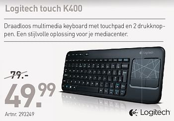 Promoties Logitech touch k400 - Logitech - Geldig van 02/05/2013 tot 30/06/2013 bij Auva