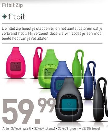 Promoties Fitbit zip - Fitbit - Geldig van 02/05/2013 tot 30/06/2013 bij Auva