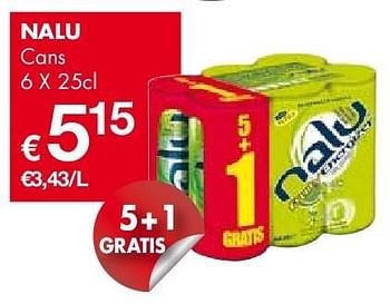 Promoties Nalu cans - Nalu - Geldig van 03/05/2013 tot 16/05/2013 bij Cobeli