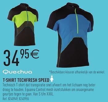 Promoties T-shirt techfresh speed - Quechua - Geldig van 04/05/2013 tot 25/05/2013 bij Decathlon