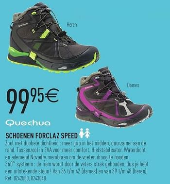 Promoties Schoenen forclaz speed - Quechua - Geldig van 04/05/2013 tot 25/05/2013 bij Decathlon