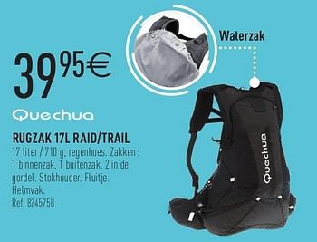Promoties Rugzak 17l raid-trail - Quechua - Geldig van 04/05/2013 tot 25/05/2013 bij Decathlon