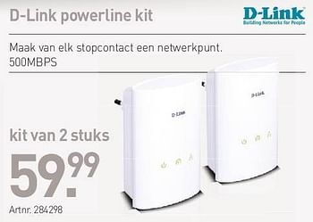 Promoties D-link powerline kit - D-Link - Geldig van 06/05/2013 tot 15/05/2013 bij VCD