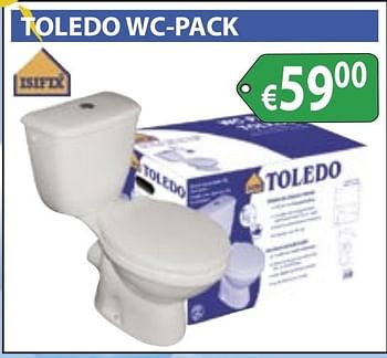 Promoties Toledo wc-pack - Isifix - Geldig van 07/05/2013 tot 31/05/2013 bij Bouwcenter Frans Vlaeminck