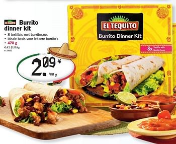El Tequito Burrito dinner kit - Promotie bij Lidl