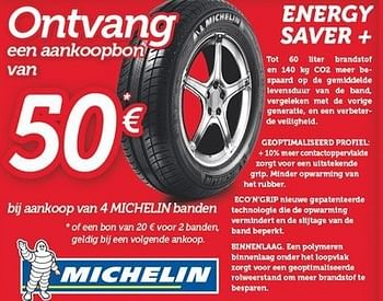 Promoties Energy saver+ - Michelin - Geldig van 13/05/2013 tot 12/06/2013 bij Auto 5
