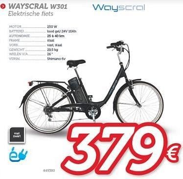 Wayscrall Wayscral w301 elektrische fiets Promotie bij Auto 5