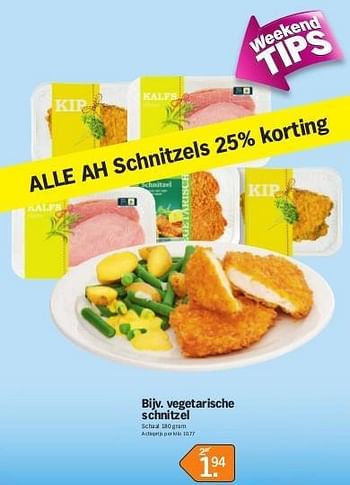 Promoties Vegetarische schnitze - Huismerk - Albert Heijn - Geldig van 13/05/2013 tot 20/05/2013 bij Albert Heijn