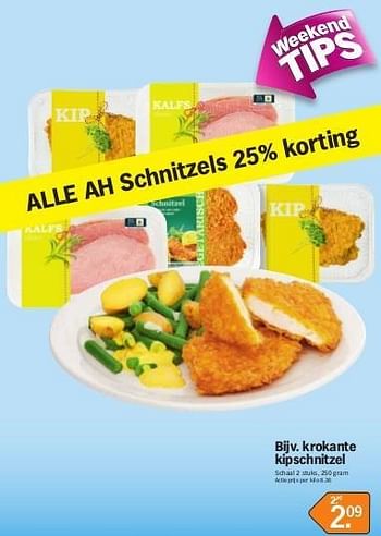 Promoties Krokante kip schnitzel - Huismerk - Albert Heijn - Geldig van 13/05/2013 tot 20/05/2013 bij Albert Heijn