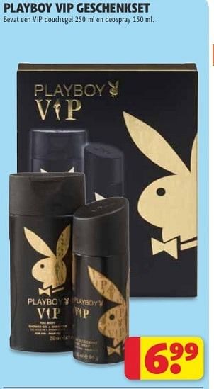 Promoties Playboy vip geschenkset - Playboy - Geldig van 14/05/2013 tot 26/05/2013 bij Kruidvat