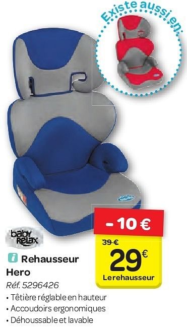 Rehausseur baby clearance relax