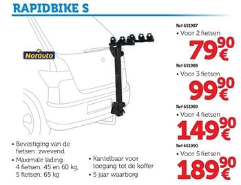 Promoties Rapidbike s - Norauto - Geldig van 17/05/2013 tot 31/08/2013 bij Auto 5