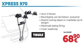 Promoties Xpress 970 - Thule - Geldig van 17/05/2013 tot 31/08/2013 bij Auto 5