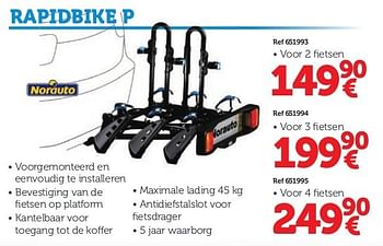 Promoties Rapidbike p - Norauto - Geldig van 17/05/2013 tot 31/08/2013 bij Auto 5