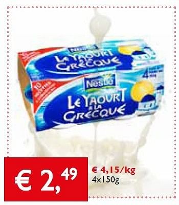 Promoties Nestle yaourt grecque - Nestlé - Geldig van 23/05/2013 tot 04/06/2013 bij Prima