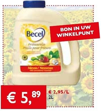 Promoties Becel frituurolie - Becel - Geldig van 23/05/2013 tot 04/06/2013 bij Prima