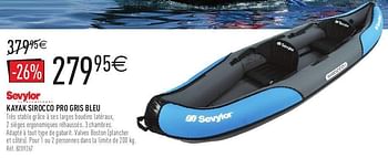 Sevylor Kayak sirocco pro gris - En promotion chez Decathlon