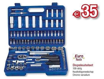 Promoties Dopsleutelset - Euro Tools - Geldig van 27/05/2013 tot 24/06/2013 bij Euro Shop