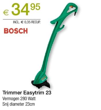 Promoties Bosch trimmer easytrim 23 - Bosch - Geldig van 27/05/2013 tot 24/06/2013 bij Euro Shop