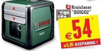 Promoties Kruislaser quigo2 - Bosch - Geldig van 29/05/2013 tot 10/06/2013 bij Brico