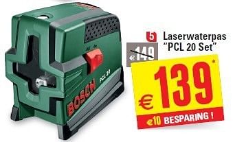 Promoties Laserwaterpas pcl 20 set - Bosch - Geldig van 29/05/2013 tot 10/06/2013 bij Brico