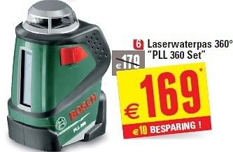 Promoties Laserwaterpas 360° pll 360 set - Bosch - Geldig van 29/05/2013 tot 10/06/2013 bij Brico