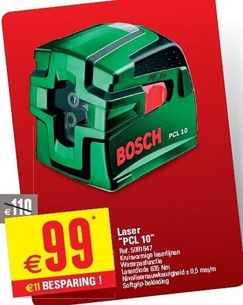 Promoties Laser pcl 10 - Bosch - Geldig van 29/05/2013 tot 10/06/2013 bij Brico