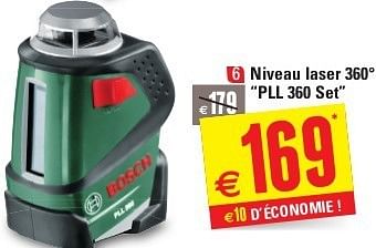 Promotions Niveau laser 360° “pll 360 set” - Bosch - Valide de 29/05/2013 à 10/06/2013 chez Brico