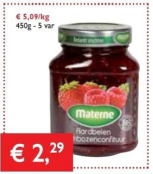 Promoties Aardbeien confituur - Materne - Geldig van 06/06/2013 tot 18/06/2013 bij Prima
