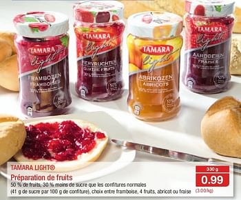 Promotions Tamara light® préparation de fruits - Tamara Light - Valide de 12/06/2013 à 18/06/2013 chez Aldi