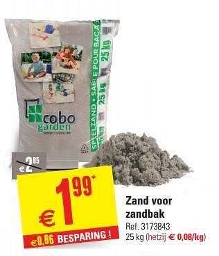 Promoties Zand voor zandbak - Cobo Garden - Geldig van 12/06/2013 tot 24/06/2013 bij Brico