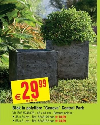 Promoties Blok in polyfibre geneva central park - Central Park - Geldig van 12/06/2013 tot 24/06/2013 bij Brico