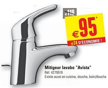 Promotions Mitigeur lavabo avista - Produit maison - Brico - Valide de 12/06/2013 à 24/06/2013 chez Brico