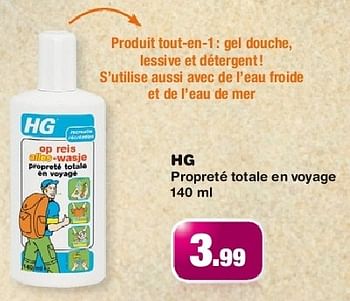 Promoties Hg propreté totale en voyage - HG - Geldig van 12/06/2013 tot 02/07/2013 bij DI