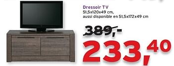 Promotions Dressoir tv - Produit maison - Leen Bakker - Valide de 12/06/2013 à 25/06/2013 chez Leen Bakker