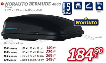 Promoties Norauto bermude 4000 - Norauto - Geldig van 13/06/2013 tot 11/07/2013 bij Auto 5
