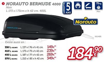Promotions Norauto bermude 4000 - Norauto - Valide de 13/06/2013 à 11/07/2013 chez Auto 5