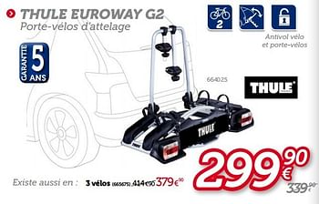Promotions Thule euroway g2 - Thule - Valide de 13/06/2013 à 11/07/2013 chez Auto 5