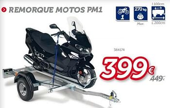 Promotions Remorque motos pm1 - Norauto - Valide de 13/06/2013 à 11/07/2013 chez Auto 5