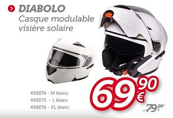 Promotions Diabolo casque modulable visiere solaire - Diabolo - Valide de 13/06/2013 à 11/07/2013 chez Auto 5