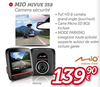 Promotions Mio mivue 358 camera securite - Mio - Valide de 13/06/2013 à 11/07/2013 chez Auto 5