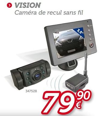 Promoties Vision camera de recul sans fil - Vision - Geldig van 13/06/2013 tot 11/07/2013 bij Auto 5