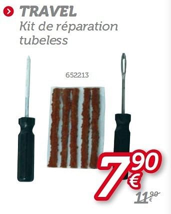 Promotions Travel kit de reparation tubeless - Produit maison - Auto 5  - Valide de 13/06/2013 à 11/07/2013 chez Auto 5