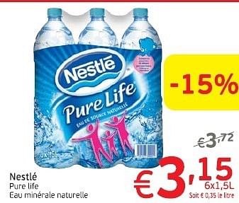 Promotions Nestle pure life - Nestlé - Valide de 18/06/2013 à 23/06/2013 chez Intermarche