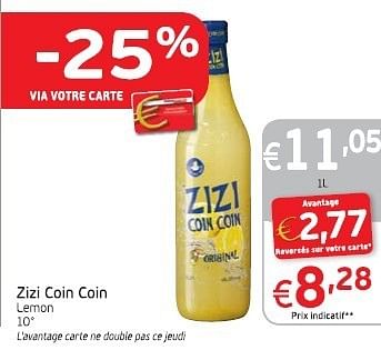 Promotions Zizi coin coin lemon - Zizi - Valide de 18/06/2013 à 23/06/2013 chez Intermarche