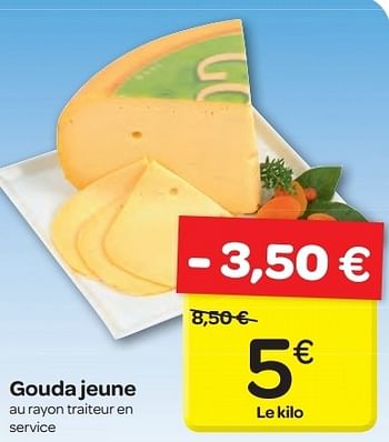 Promoties Gouda jeune - Huismerk - Carrefour  - Geldig van 19/06/2013 tot 24/06/2013 bij Carrefour