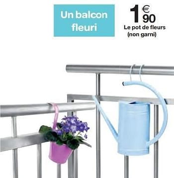 Promoties Un balcon fleuri le pot de fleurs - Huismerk - Carrefour  - Geldig van 19/06/2013 tot 24/06/2013 bij Carrefour
