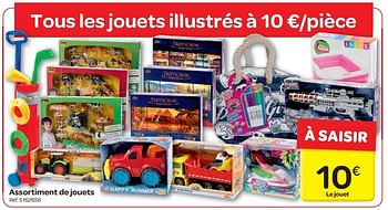 Promotions Assortiment de jouets - Produit maison - Carrefour  - Valide de 19/06/2013 à 24/06/2013 chez Carrefour